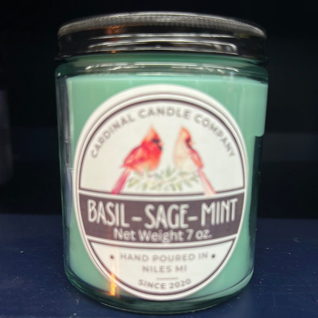 Basil - Sage - Mint 7 oz candle